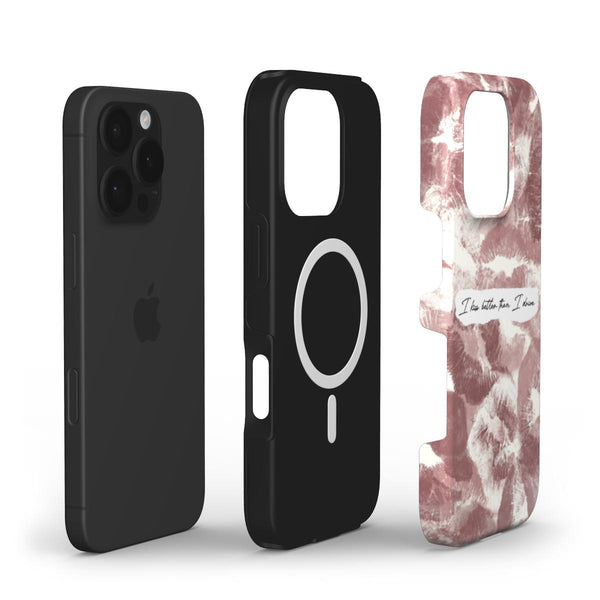 Lip Print Phone Case – “I Kiss Better Than I Drive”
