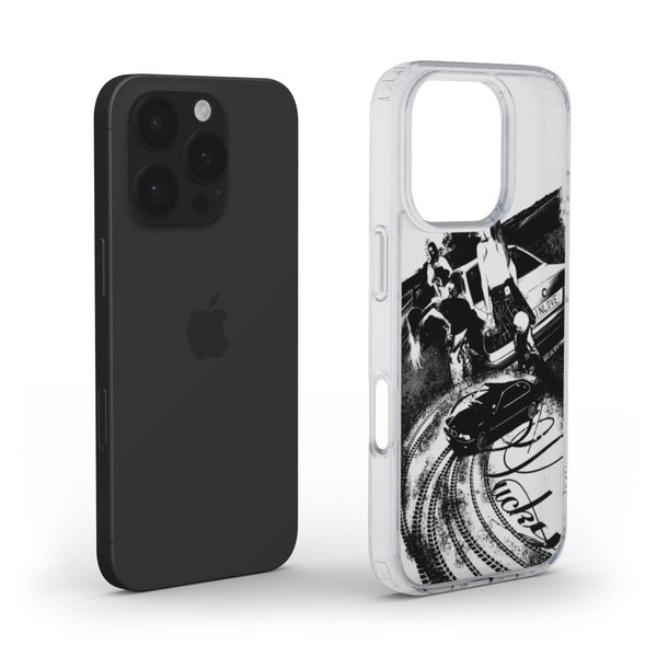 Dark Aesthetic Car Clear Phone Case – “In Love”